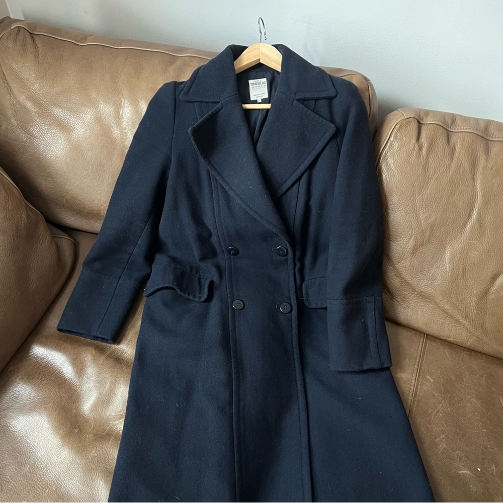Long navy coat